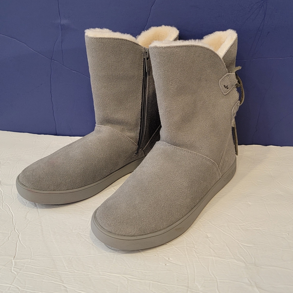 Koolaburra Gray Suede Winter Boots
